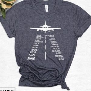 Funny Airplane Shirt, Aviation Shirt, Aviation Alphabet Shirt, Airplane Shirt, Gifts for Pilot Shirt, Airline Pilot Shirt, Funny Pilot Shirt