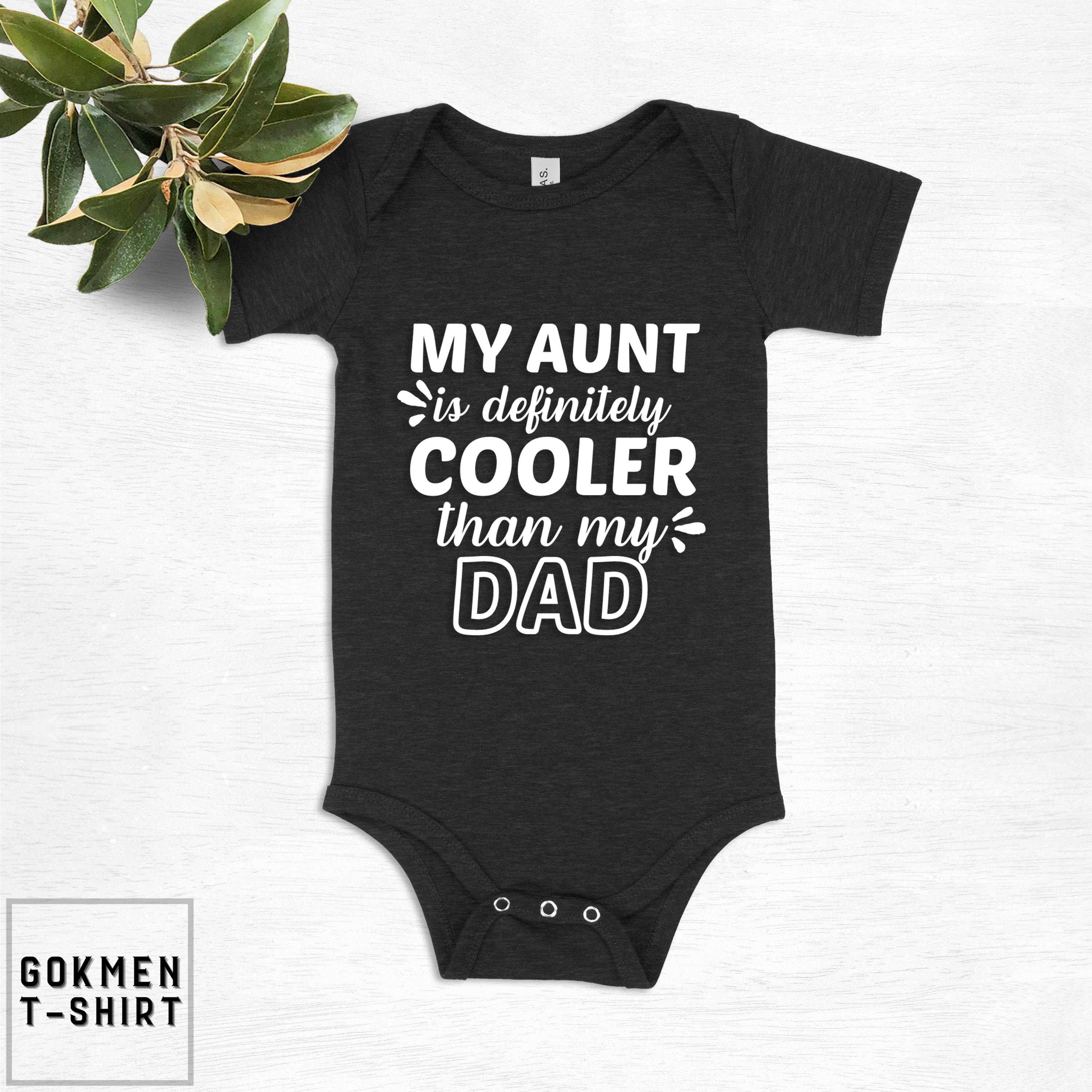 My Aunt is Definitely Cooler Than My Dad Shirt Aunt Pregnancy - Etsy