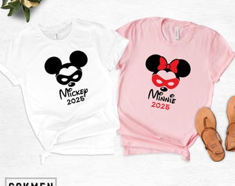 Disney 2026 Family Vacation Shirts, Mickey & Minnie Matching Trip Tees