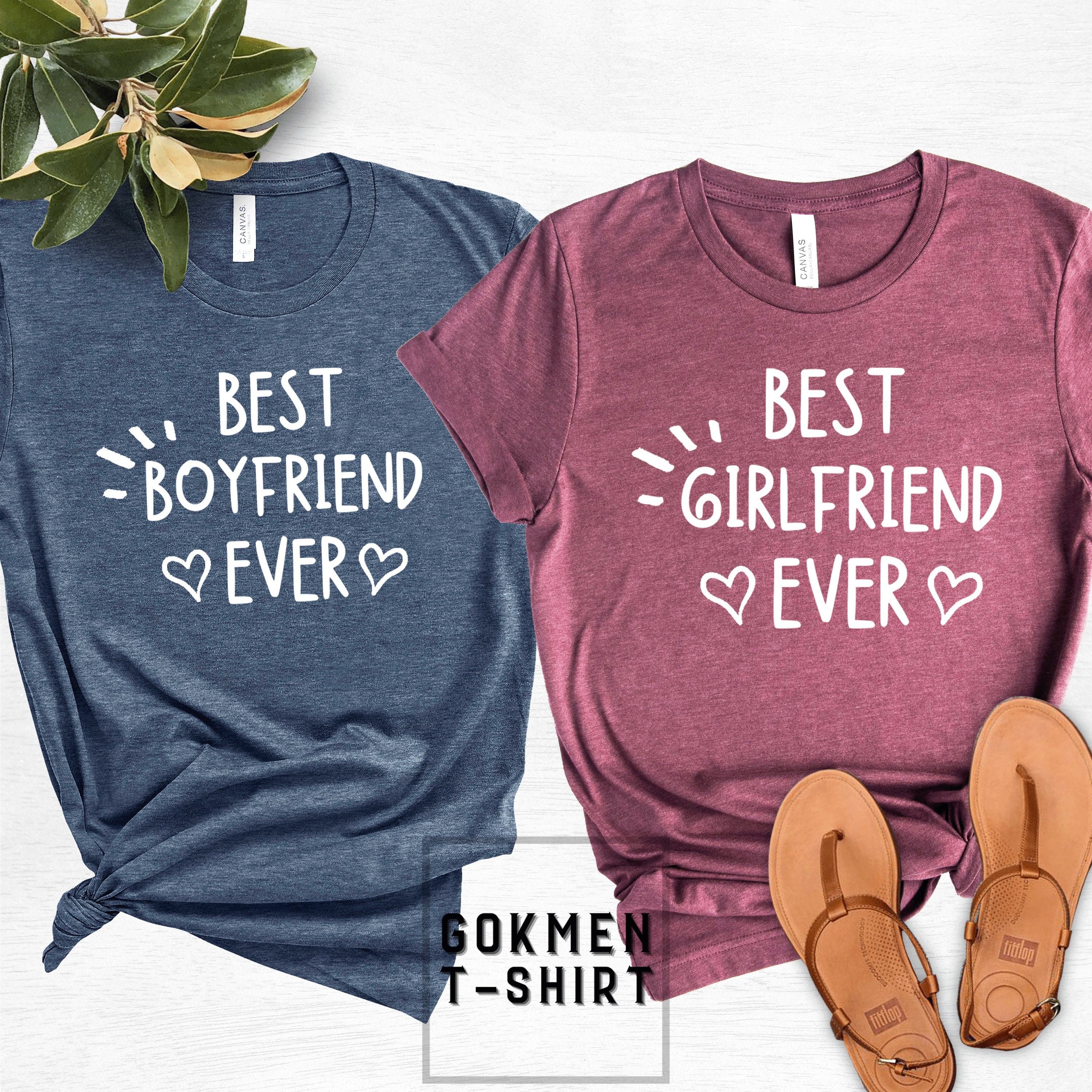 Girlfriend Boyfriend Couples Shirt Best Boyfriend & Etsy