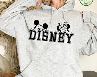 Disney Sweatshirt for Women, Mickey Minnie Hoodie