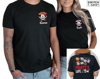 Custom Disney Pirate Cruise Shirt, Mickey Minnie Pocket Tee