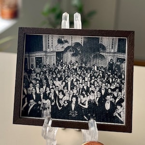 The shining Overlook Hotel 1921 Fourth of July party last shot miniature replica tiny canvas print dollhouse or home decor retro