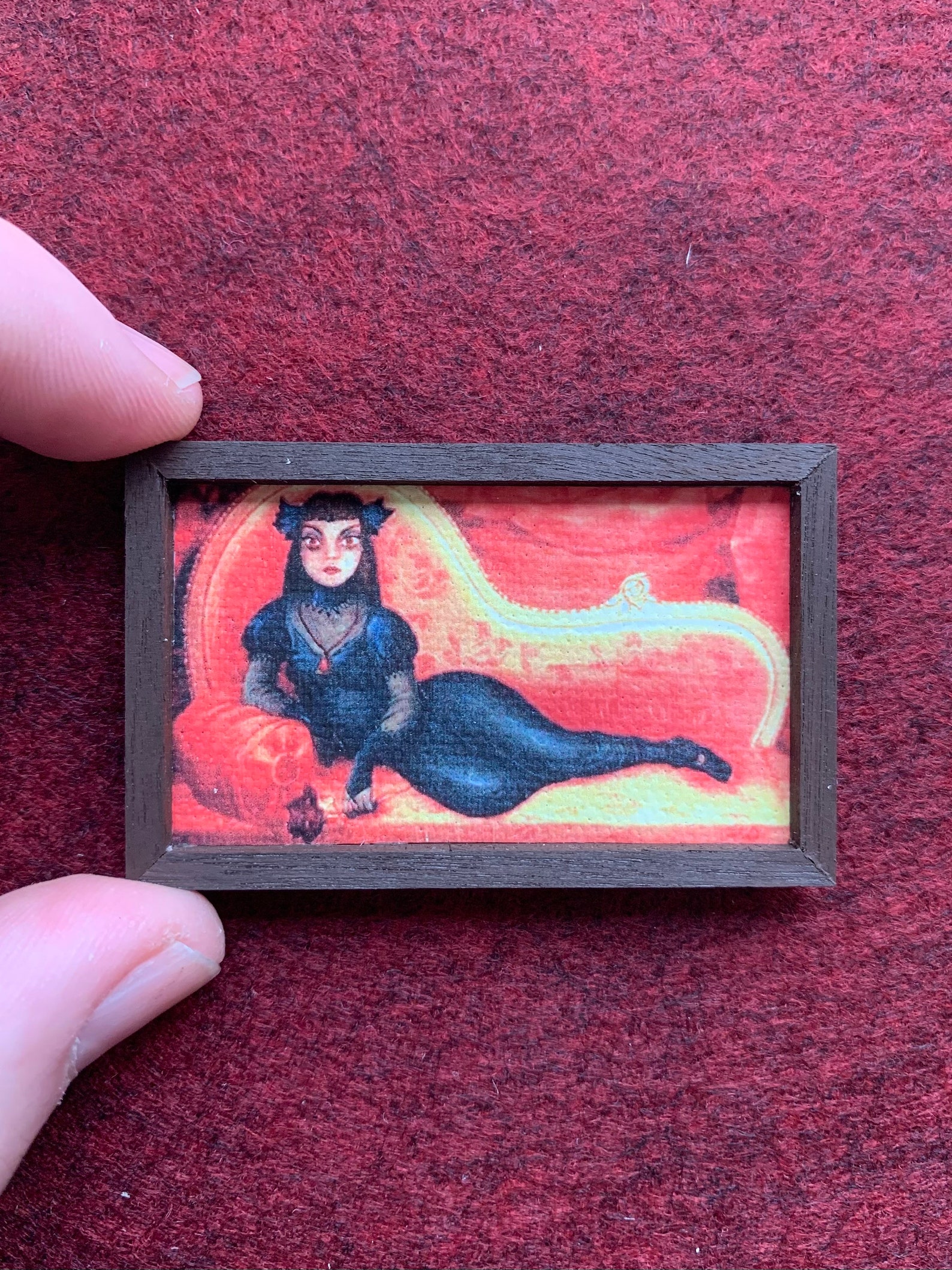 Disney Haunted Mansion changing portraits the Werecat lady cat Etsy