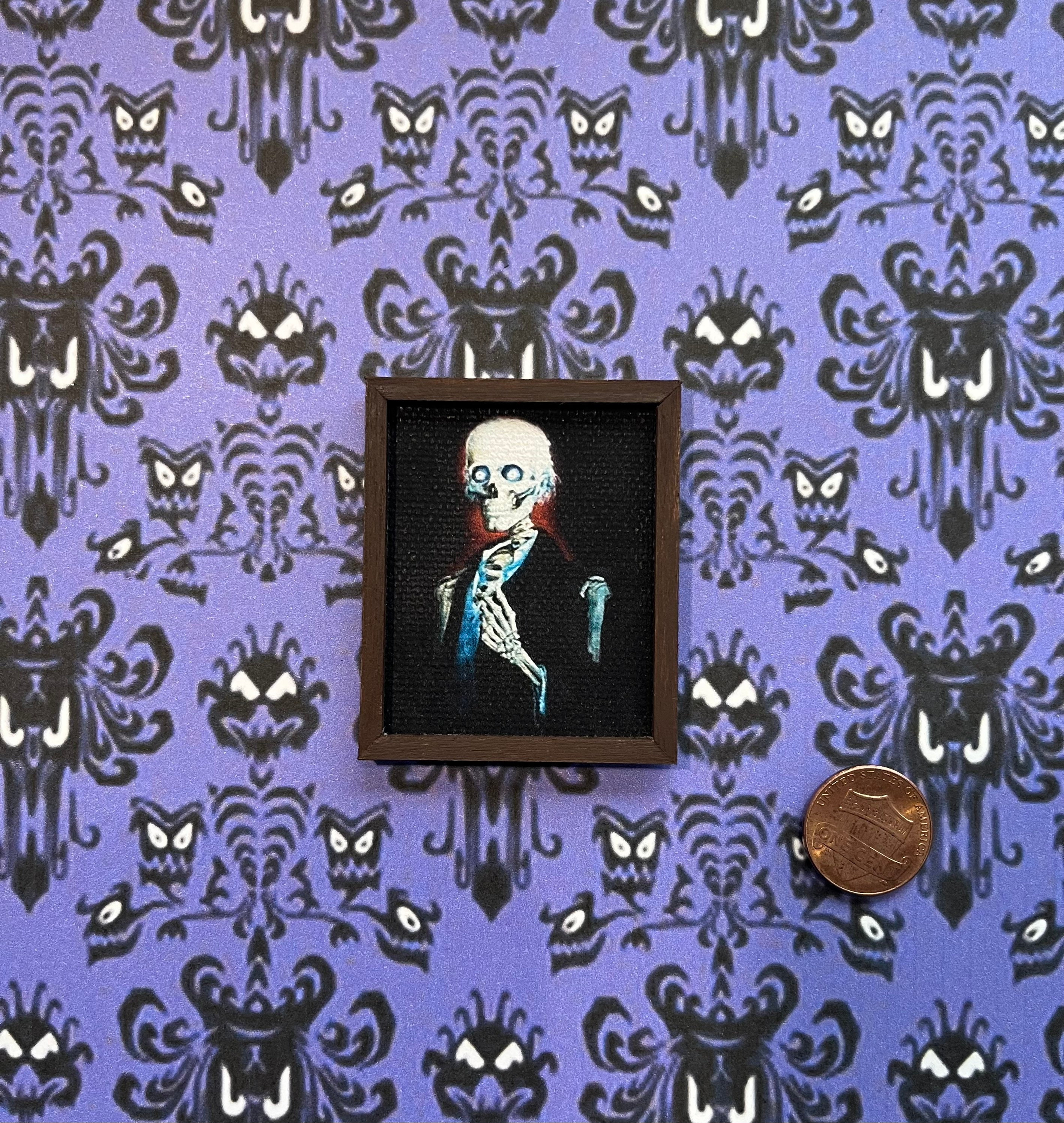 Haunted Mansion Changing Portrait Miniature Replica Painting