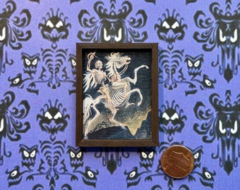 Haunted Mansion Miniature Replica Painting: Black Prince Canvas Print