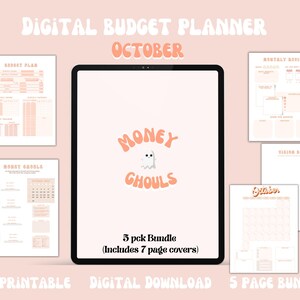 Planejador financeiro digital, planejador Goodnotes, planejador iPad, planejador digital financeiro, planejador de outubro, planejador de orçamento, planejador para impressão