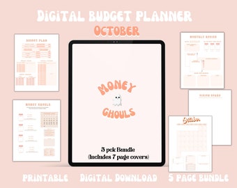 Digital Finance Planner, Goodnotes Planner, iPad Planner, Financial Digital Planner, October Planner, Budget Planner, Printable planner