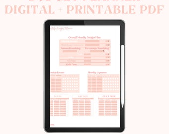 Monthly Budget Planner DIGITAL | PDF
