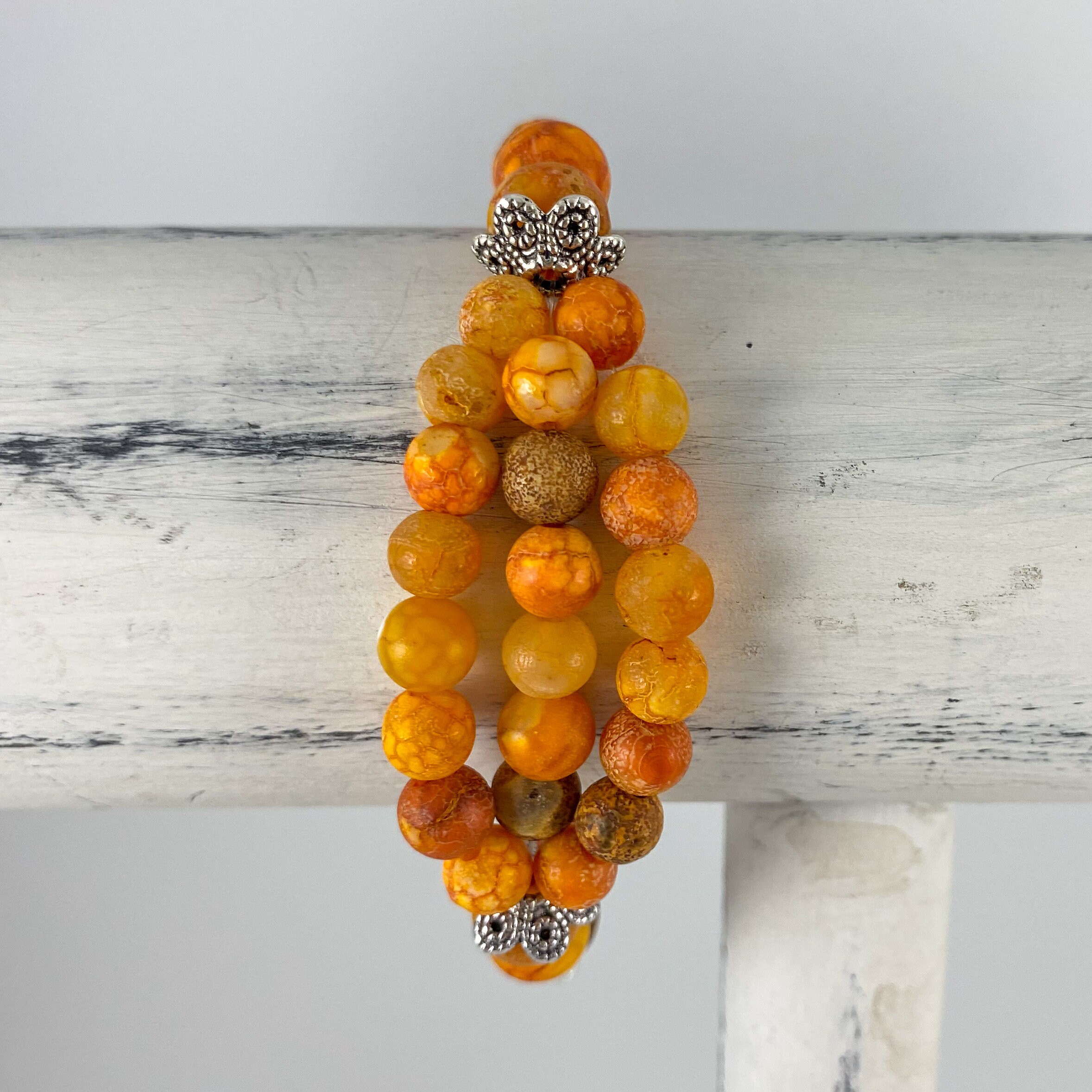 Agate Stone Bracelet Etsy