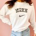 Nike Inspired Cow Print Sweatshirt, VINTAGE NIKE Printed Crewneck, Vintage Nike Sweatshirt, Cow Print Sweater,  Vintage 