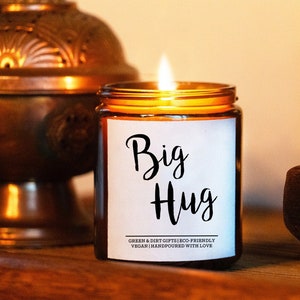 Big Hug Thank you gift box -9oz Candle -Self Care Gift Box, Care Package For Her, Gift Baskets for Women, New Mom Gift Basket, Get Well Soon