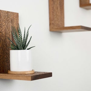 Pflanzenregal aus Holz - Wanddekoration, Wohnkultur, schwimmendes Regal, Blumenständer, hängendes Pflanzenregal, Zimmerpflanzendekor, Wandideen
