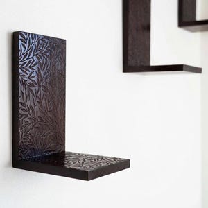 Wooden Plant Shelf - Bathroom Shelves, Wall Decor, Hanging Plant Shelf, Floating Shelf, Hanging Plant Shelf, Plant Hanger, Shelf Decor image 4