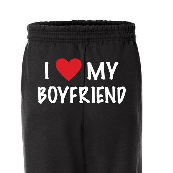 I Love My Girlfriend Pants - Etsy