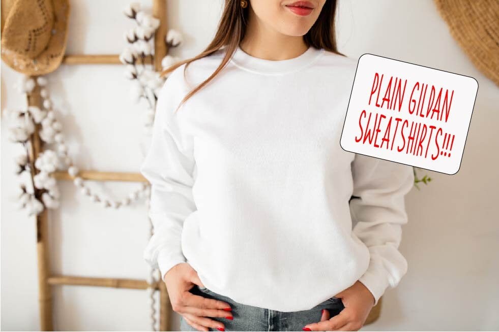 Plain White Sweatshirt - Etsy