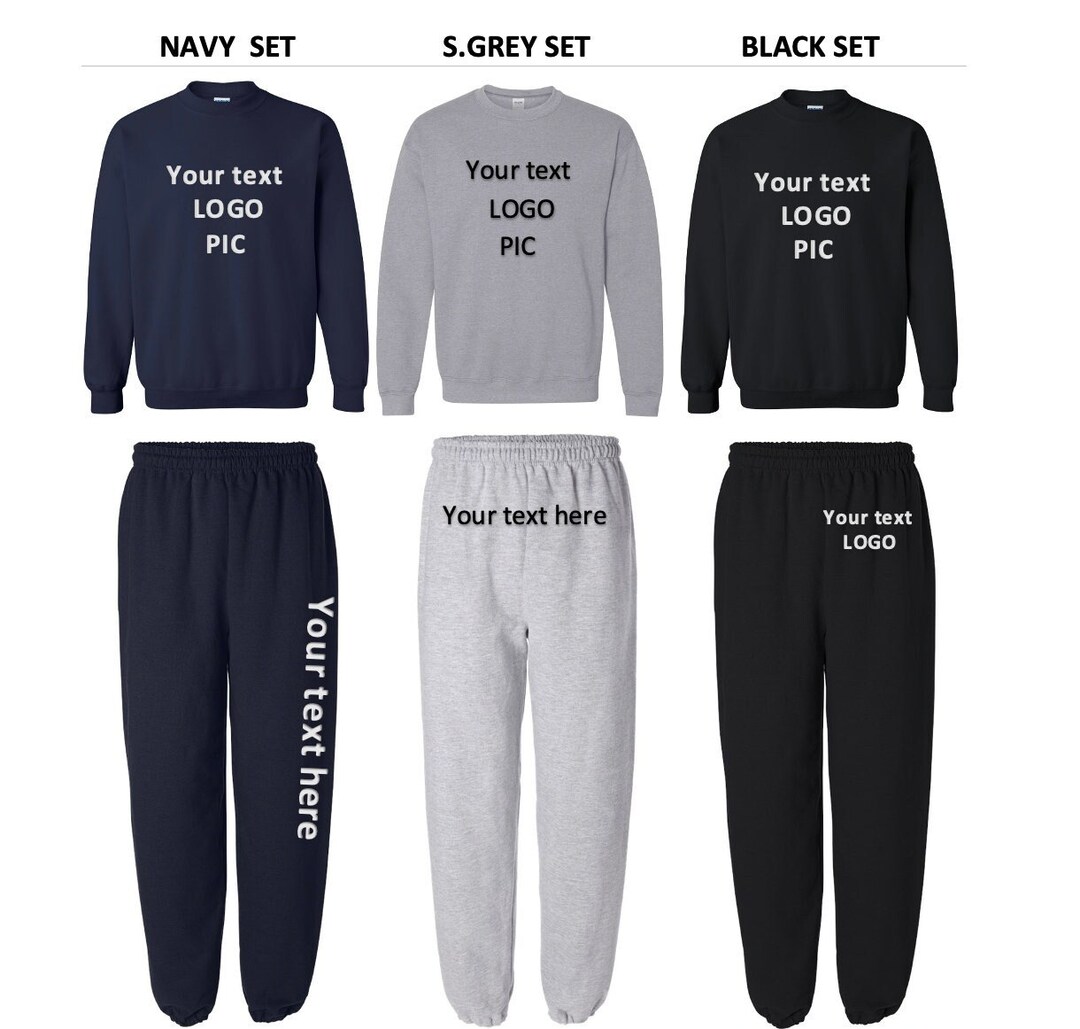 Custom Matching Sweat Setsmatching Couple Sweat Setcustomize Etsy