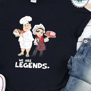 We are Legends, Chef Shirts, Funny Chef T-Shirt, Baker T-shirt, Cool Chef Shirts, Chef Gift, Pastry Chef T-shirt, Bakers Gift, Homebakers