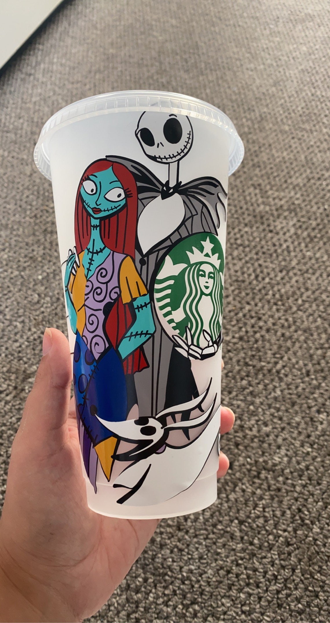 Nightmare before Christmas starbucks cup Etsy