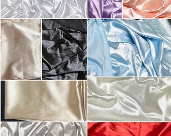 Light Weight Satin Charmeuse 2 Way Stretch 58&quot; Wide / Wholesale 65 Yard Roll
