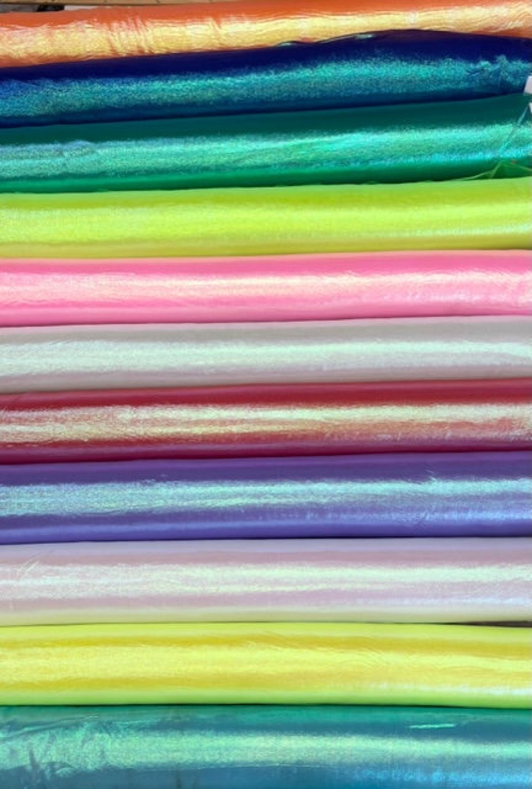 Iridescent Pearl Sheer Organza Fabric - 58 Wide