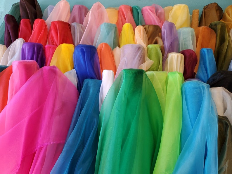 Sheer Crystal Organza Fabric