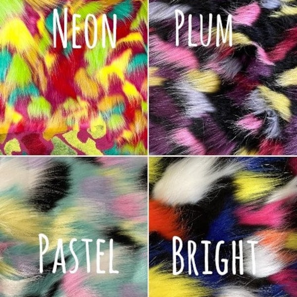 Neon Faux Fur Fabric - Etsy
