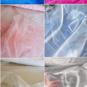 Sheer Crystal Organza Fabric - 58" Wide / Wholesale 100 Yard Roll - Etsy