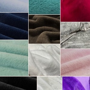 Short Pile Super Soft Faux Fur Fabric 58&quot; Wide