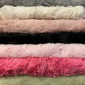 Textured Faux Fur Minky Fabric 62&quot; Wide