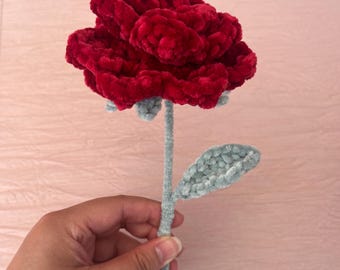 Crochet Stem Rose