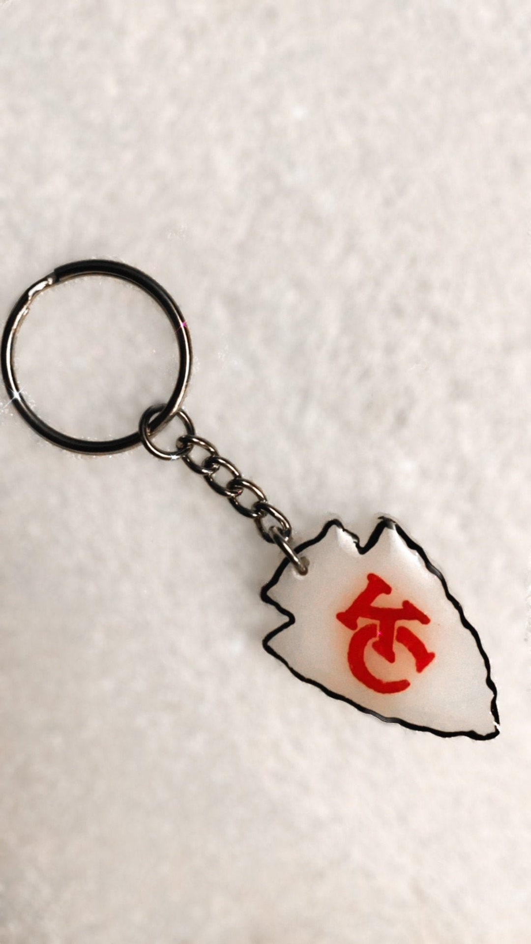 Kansas City Chiefs Resin Arrowhead Keychain - Etsy