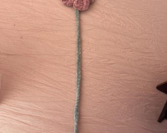 Crochet Flower Bookmark