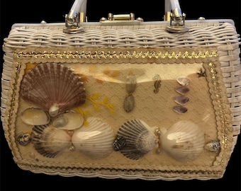 Borsa vintage Atlas Shell. Vimini