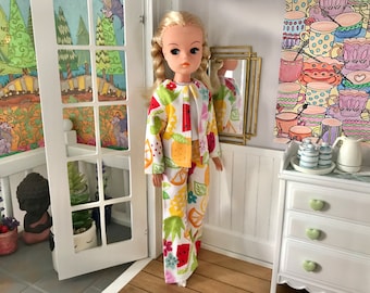 Trouser Suit for Sindy Fashion Dolls, Tropical Fruit