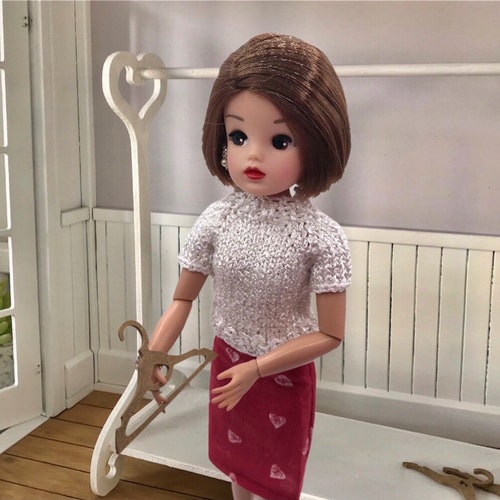 Doll Clothes Rail Sindy or Barbie Size Wooden 16 Scale Etsy