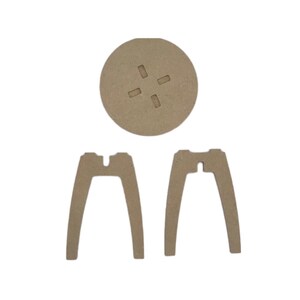 Miniature Wooden Pair Side Tables, 1:6 Scale, Self Assembly, Sindy 10-12 Fashion Doll Size image 4