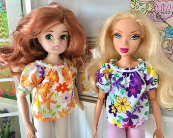 Floral Top for Sindy 10-12" Fashion Dolls