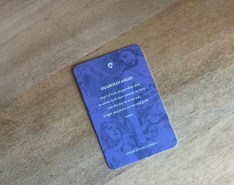 Guardian Angel Prayer Card - Catholic Devotion Gift