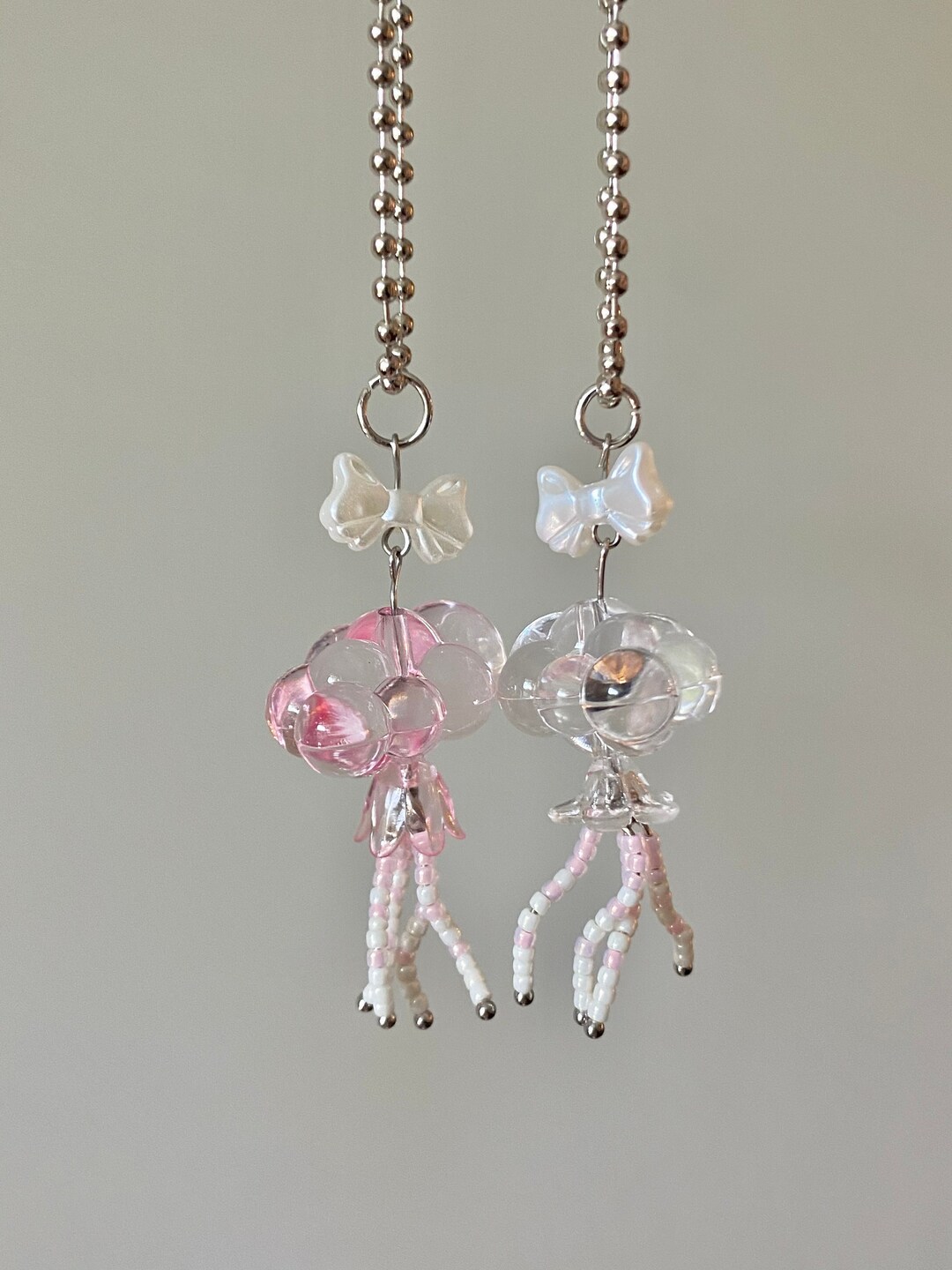 Keychain Accessory Cloud Jellyfish Keychain Matching - Etsy Canada