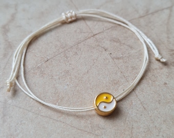Taoist Mindfulness Yin Yang Bracelet, Balance Symbol Jewelry for Spiritual Harmony and Peace