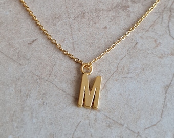 Eerste bedelketting, minimale 14k vergulde gepersonaliseerde lettersieraden