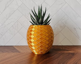 3D Printed Pineapple Planter | Sustainable Succulent Home Decor