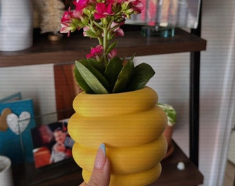 Honey Pot Planter | Easter Decor | Spring Honey Pot Bee Hive Planter | 3D Printed Planters | Sustainable Decor | Succulent Planter