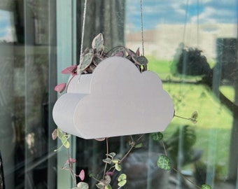 Cloud 9 Planter | Sustainable 3D Printed Bioplastic | Succulent Planter | Hanging Cloud Plant Pot