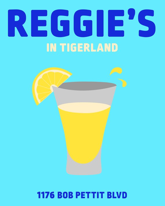 LSU Art Prints Tigerland Bar Version Etsy