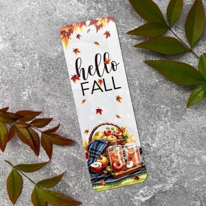 Autumn Apple Cider Bookmark | Hello Fall Cute Bookmark Fall Bookmark Bookish Bookmark Book Lover
