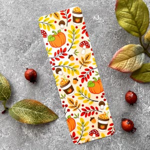 Autumn Cafe Bookmark | Cute Bookmark Fall Bookmark Bookish Bookmark Book Lover