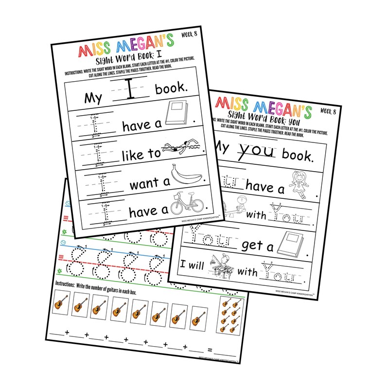 Puede incluir: Una hoja de trabajo imprimible para que los ni&ntilde;os practiquen la escritura de las palabras de vista "yo" y "t&uacute;". La hoja de trabajo incluye una imagen para colorear para cada palabra. Las palabras est&aacute;n escritas en negro y las im&aacute;genes est&aacute;n en color.