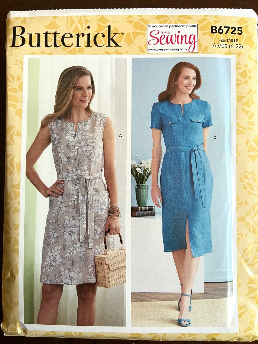Uncut Butterick Pattern B6725 - Sizes A5/E5 (6-22) - Etsy